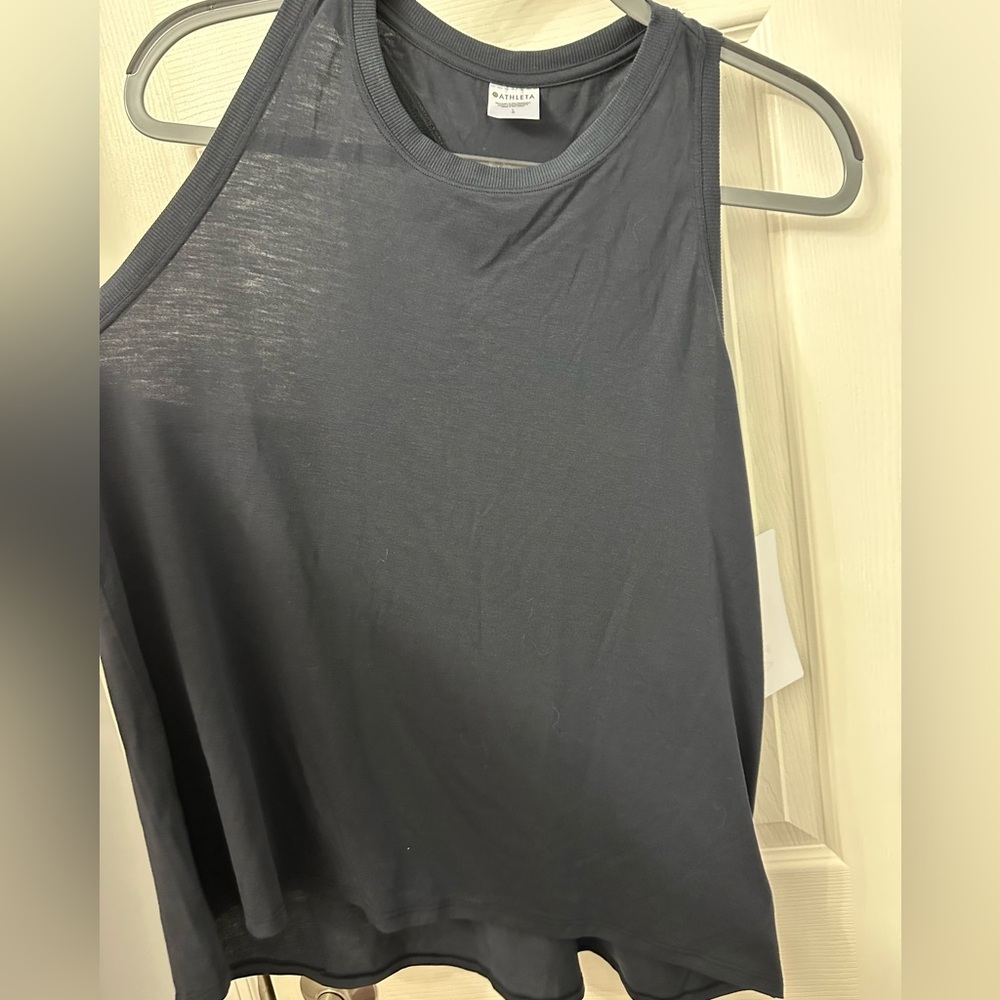 Women's Athleta Black Ease In Tank Top size L